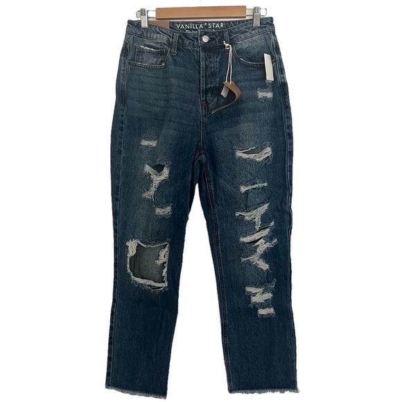 VANILLA STAR 90’s Boyfriend Super High Rise Jeans - Picture 5 of 10